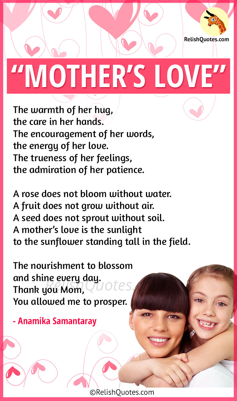 speech on mother's love in english